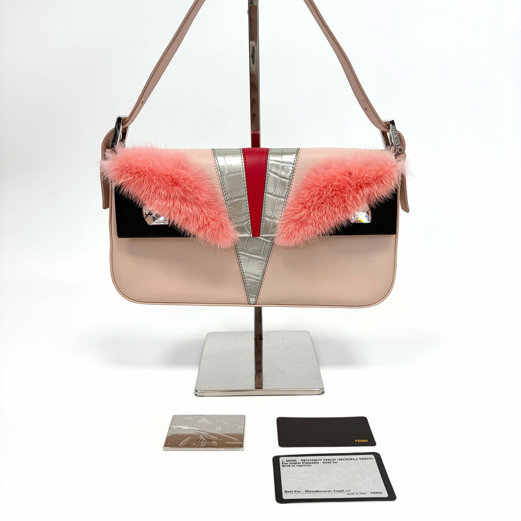 Pre-Owned Fendi Monster Baguette Vintage Underarm Bag Base Length 27 Year2016 N22425331