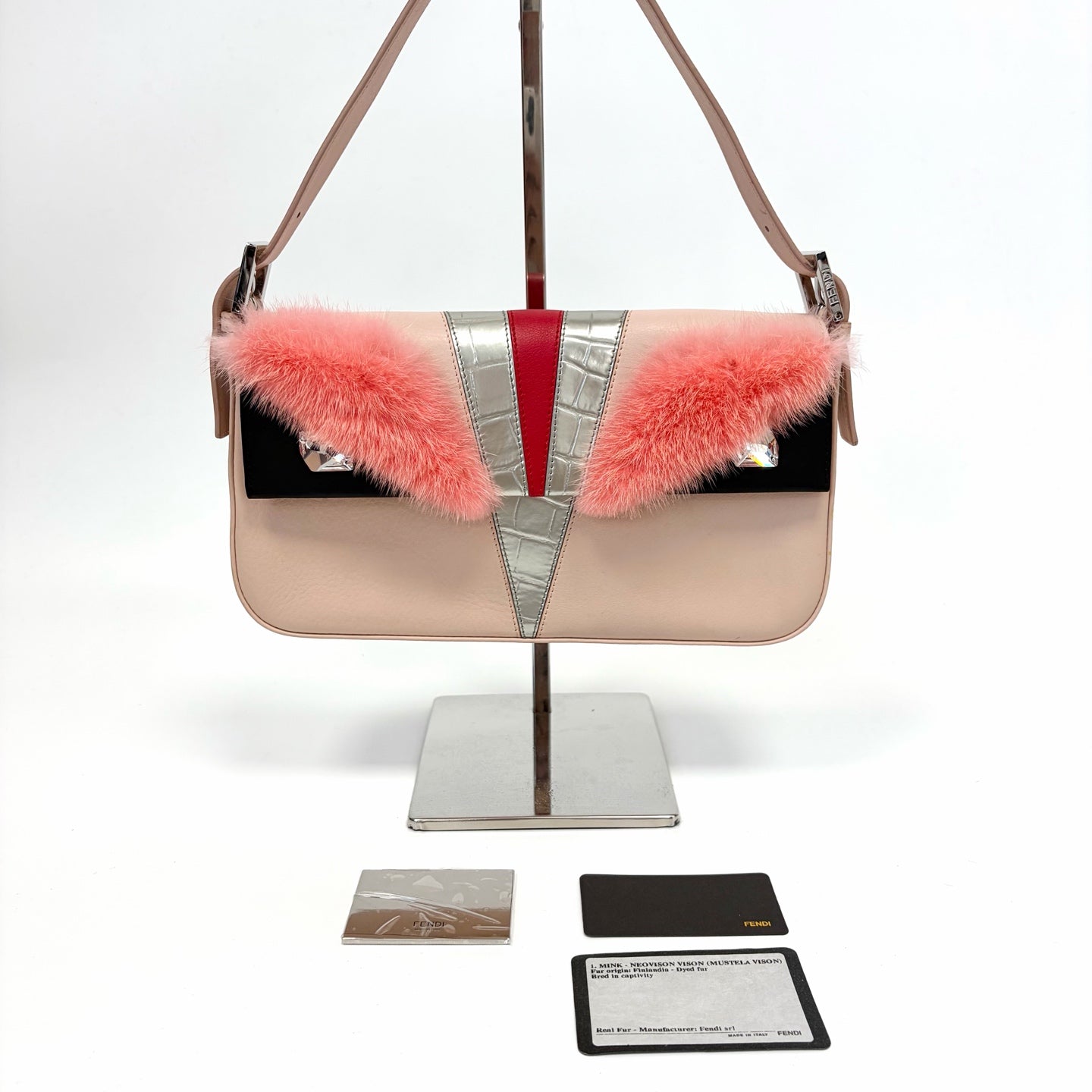 Pre-Owned Fendi Monster Baguette Vintage Underarm Bag Base Length 27 Year2016 N22425331