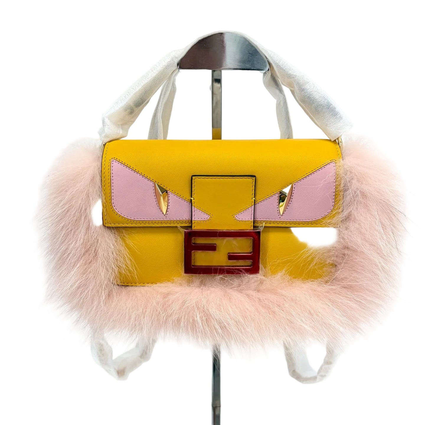 Pre-Owned Fendi Baguette Monster Shoulder Bag Base Length 18 Year2025 N22425450