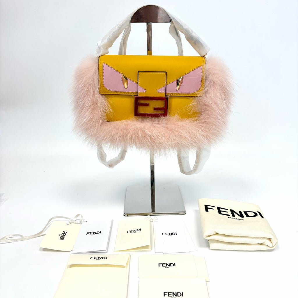 Pre-Owned Fendi Baguette Monster Shoulder Bag Base Length 18 Year2025 N22425450