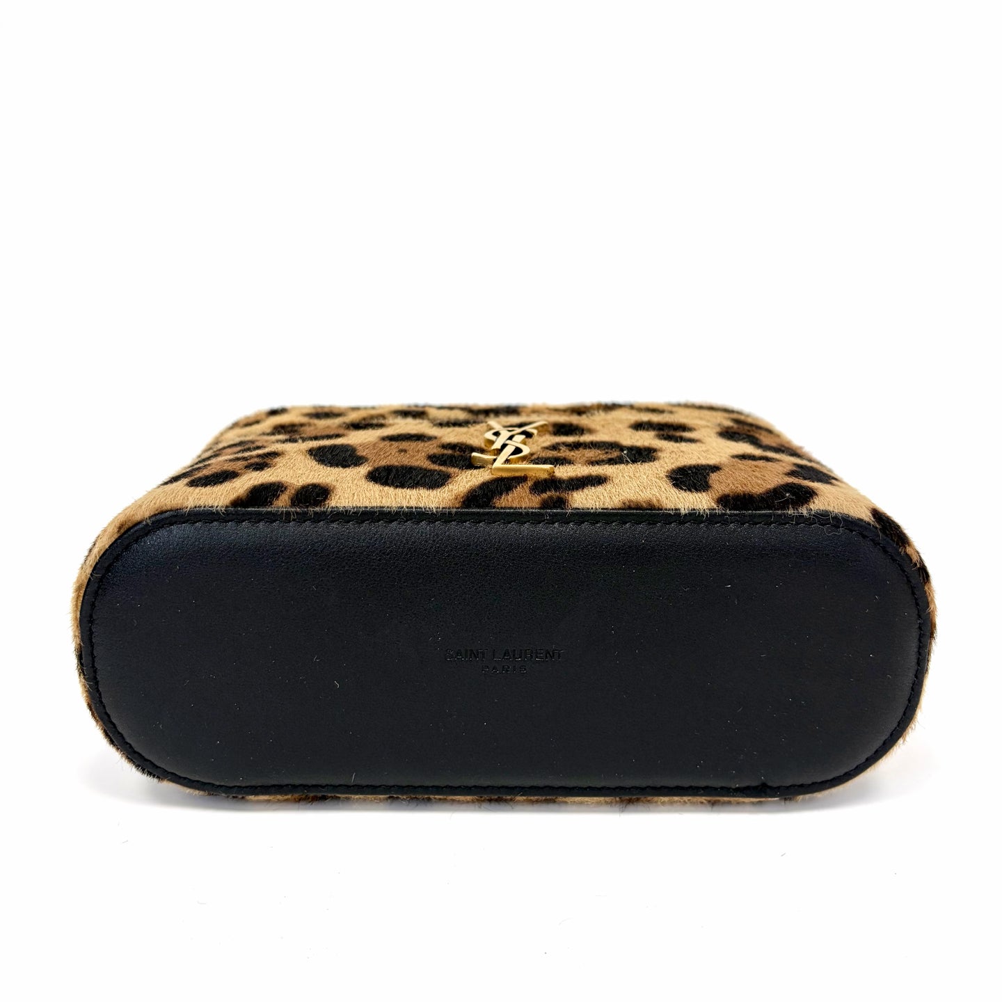Pre-Owned YSL Gaby Vanity Bag Leopard Print Pony Hair Year2025 Base Length 18 N22411602