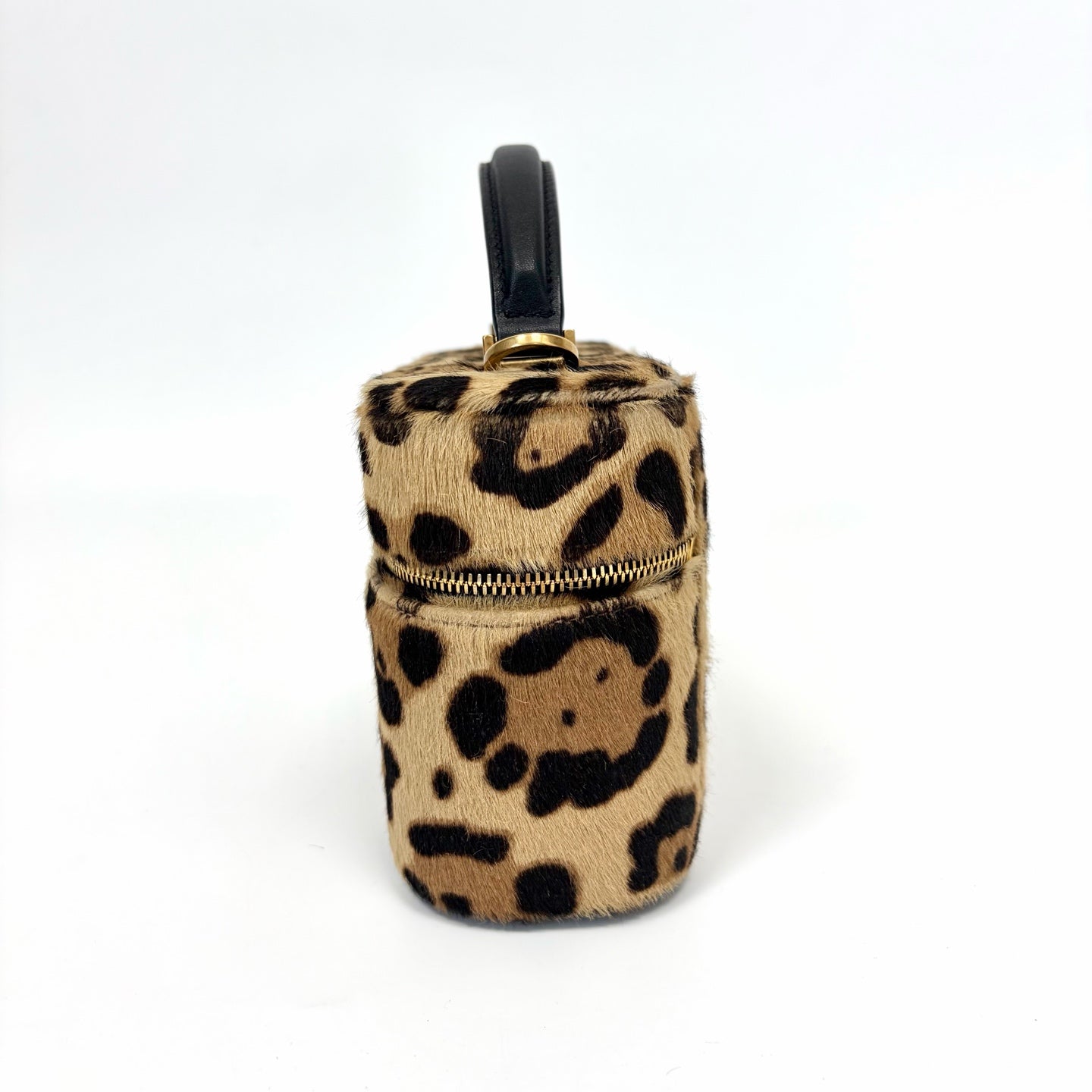 Pre-Owned YSL Gaby Vanity Bag Leopard Print Pony Hair Year2025 Base Length 18 N22411602