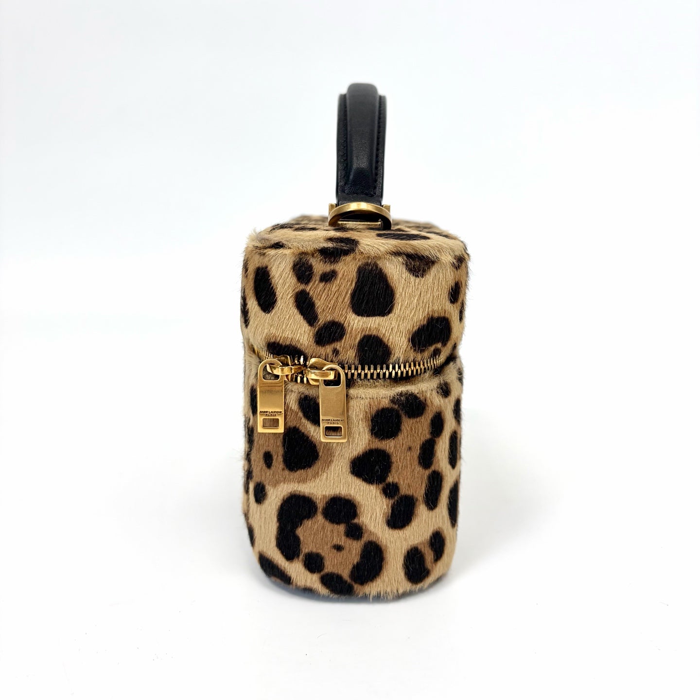 Pre-Owned YSL Gaby Vanity Bag Leopard Print Pony Hair Year2025 Base Length 18 N22411602