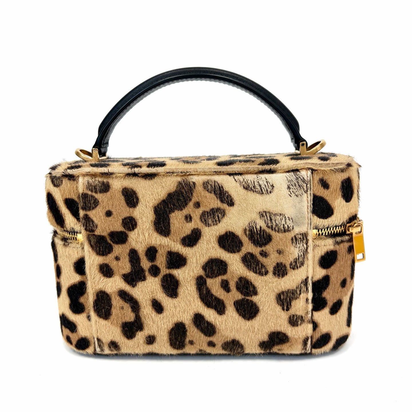 Pre-Owned YSL Gaby Vanity Bag Leopard Print Pony Hair Year2025 Base Length 18 N22411602