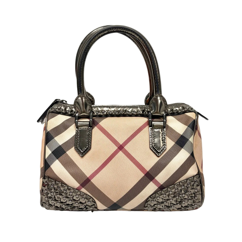 Pre-Owned Burberry Classic Check Boston Bag Base Length 28 Year2009 N22423688