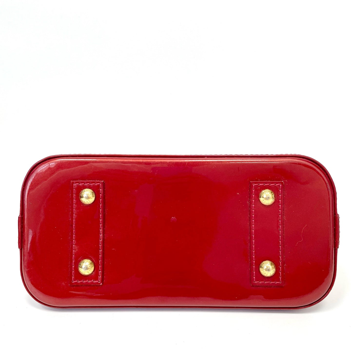 Pre-Owned Louis Vuitton Shell Bag Cherry Red Base Length 23.5 Year2013 N22419903
