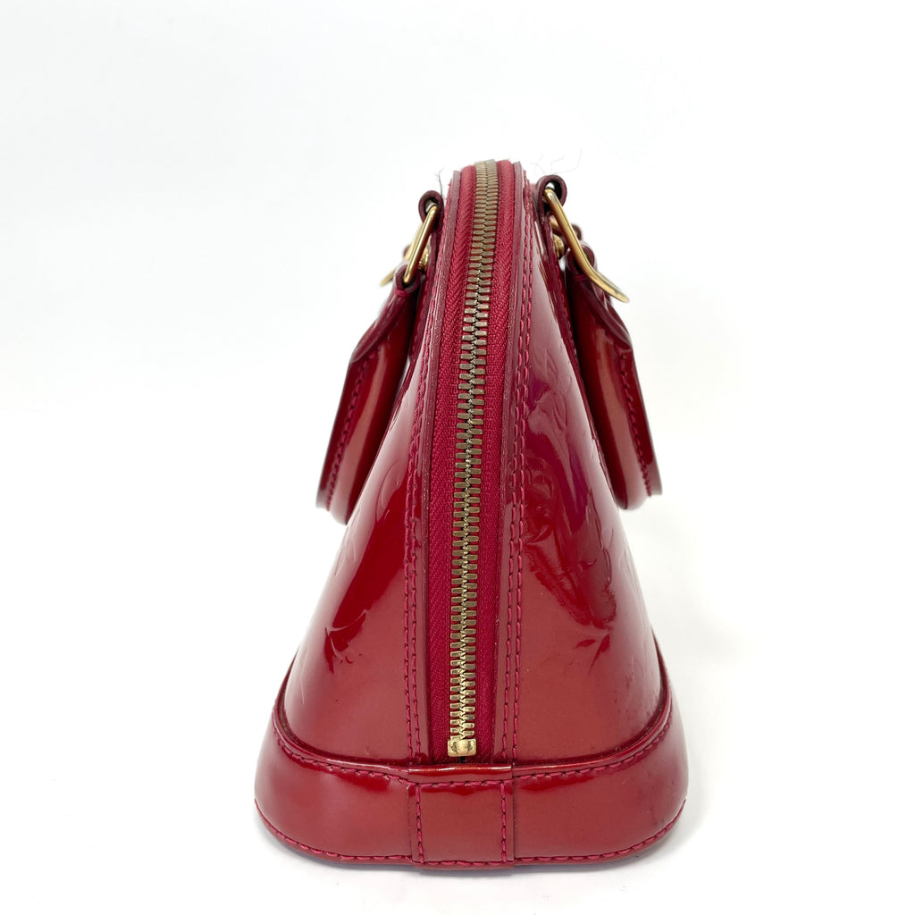 Pre-Owned Louis Vuitton Shell Bag Cherry Red Base Length 23.5 Year2013 N22419903