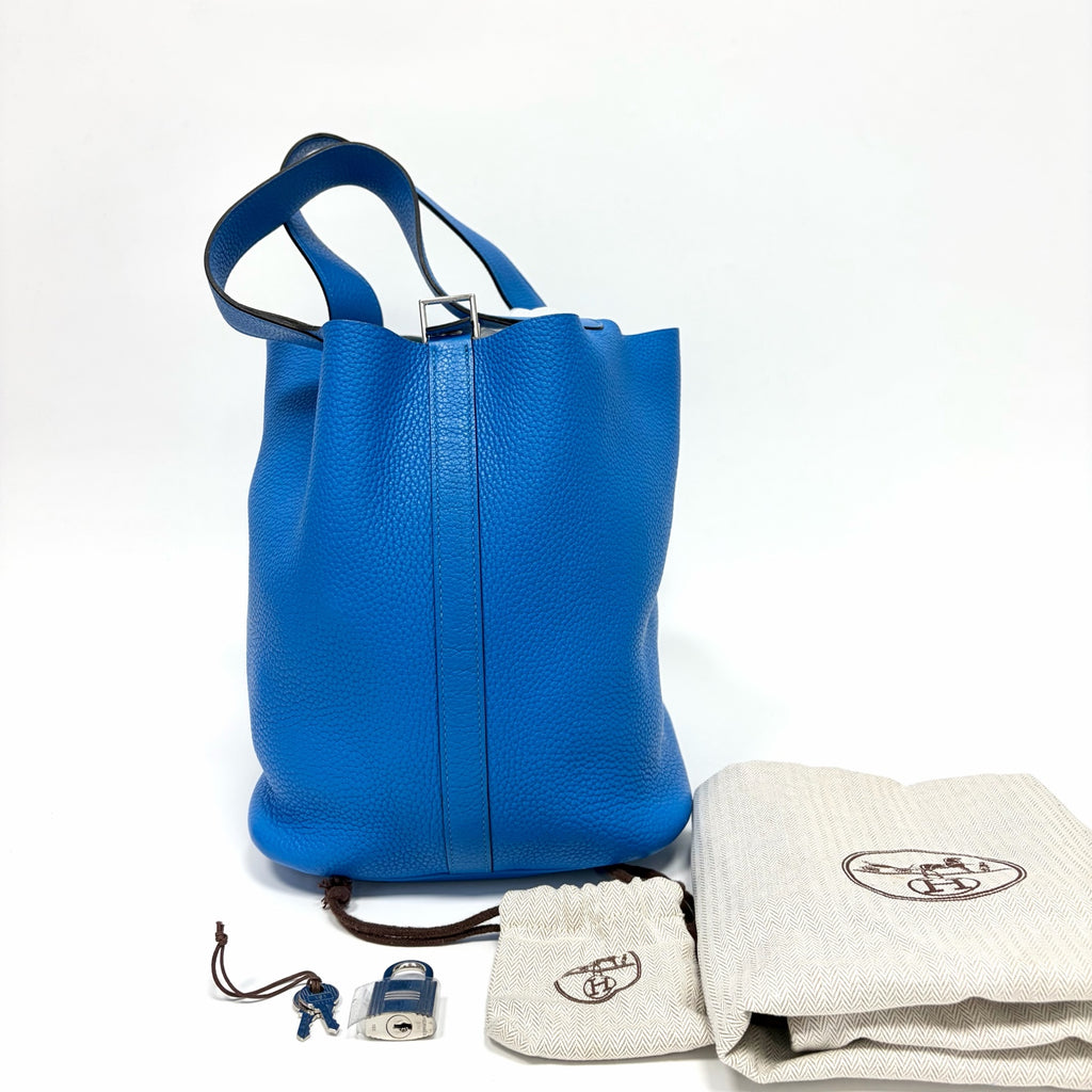 Pre-Owned Hermes Picotin Lock Bucket Bag Square P Stamp Year2012 TC Leather Base Length 26 N22419433